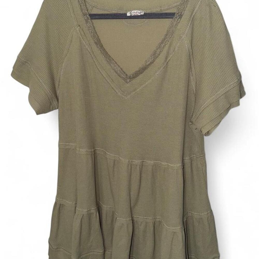 Free people olive green waffle